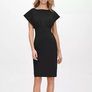 Calvin Klein Elegant Black Midi Dress